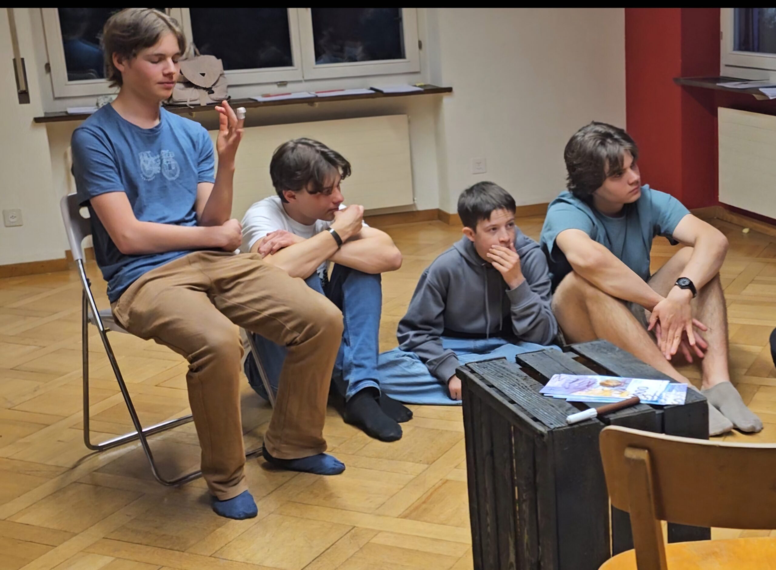 Jugendliche des Jugendtheaters A.R.T.H.U.S. bei einer Probe